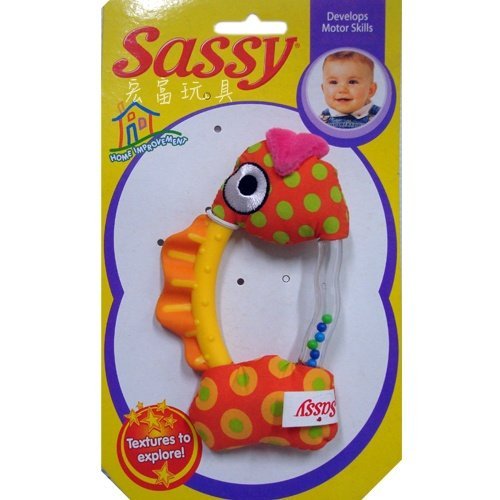 美國Sassy系列 軟布熱帶魚固齒器