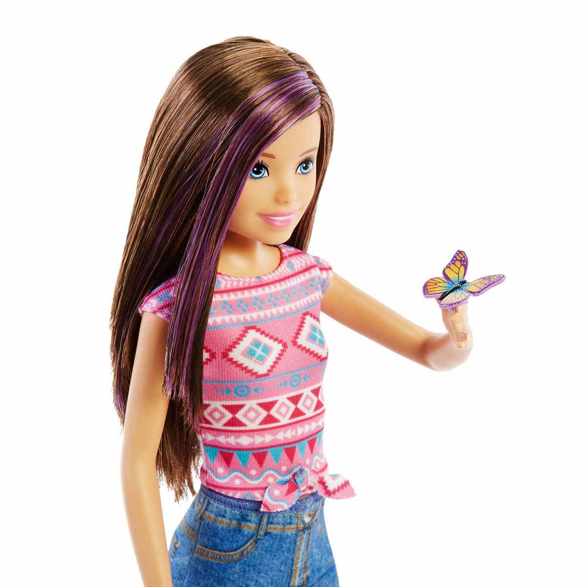 MATTEL Barbie 芭比娃娃 芭比Skipper&Stacie露營遊戲組 黑髮