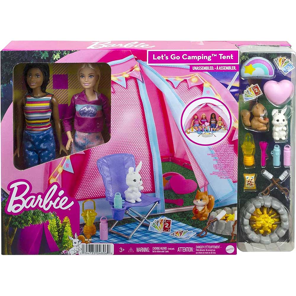【限宅配】MATTEL Barbie 芭比娃娃 芭比Roberts露營組合