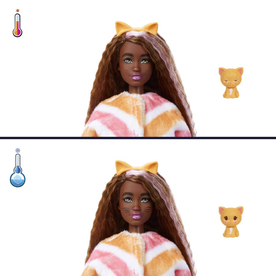 MATTEL Barbie 芭比娃娃 芭比驚喜造型娃娃可愛動物系列 貓咪
