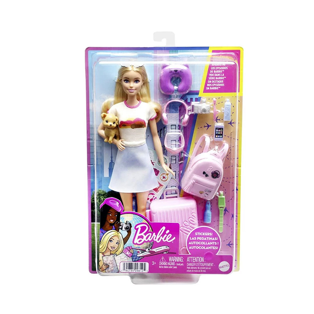 MATTEL Barbie 芭比娃娃 新芭比旅行套裝