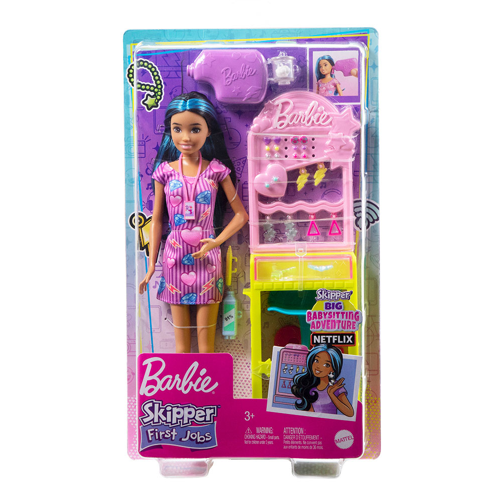 MATTEL Barbie 芭比Skipper耳洞造型師工作組 (MBB10181)