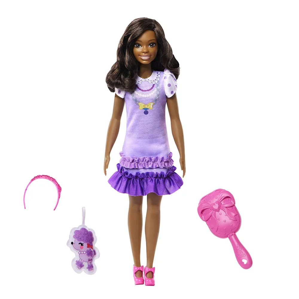 MATTEL Barbie 芭比 My First Barbie 系列 黑髮紫色
