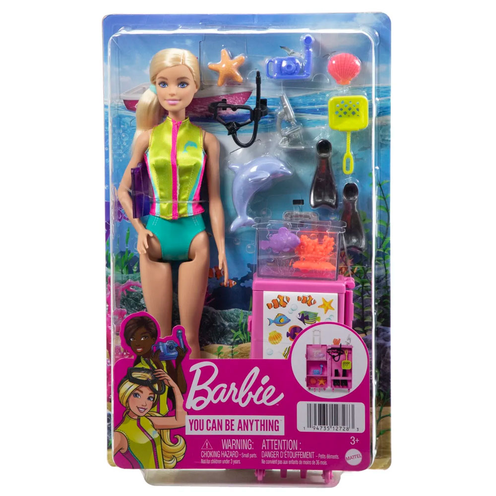 MATTEL Barbie 芭比海洋生物學家玩具套裝 (MBB12728)