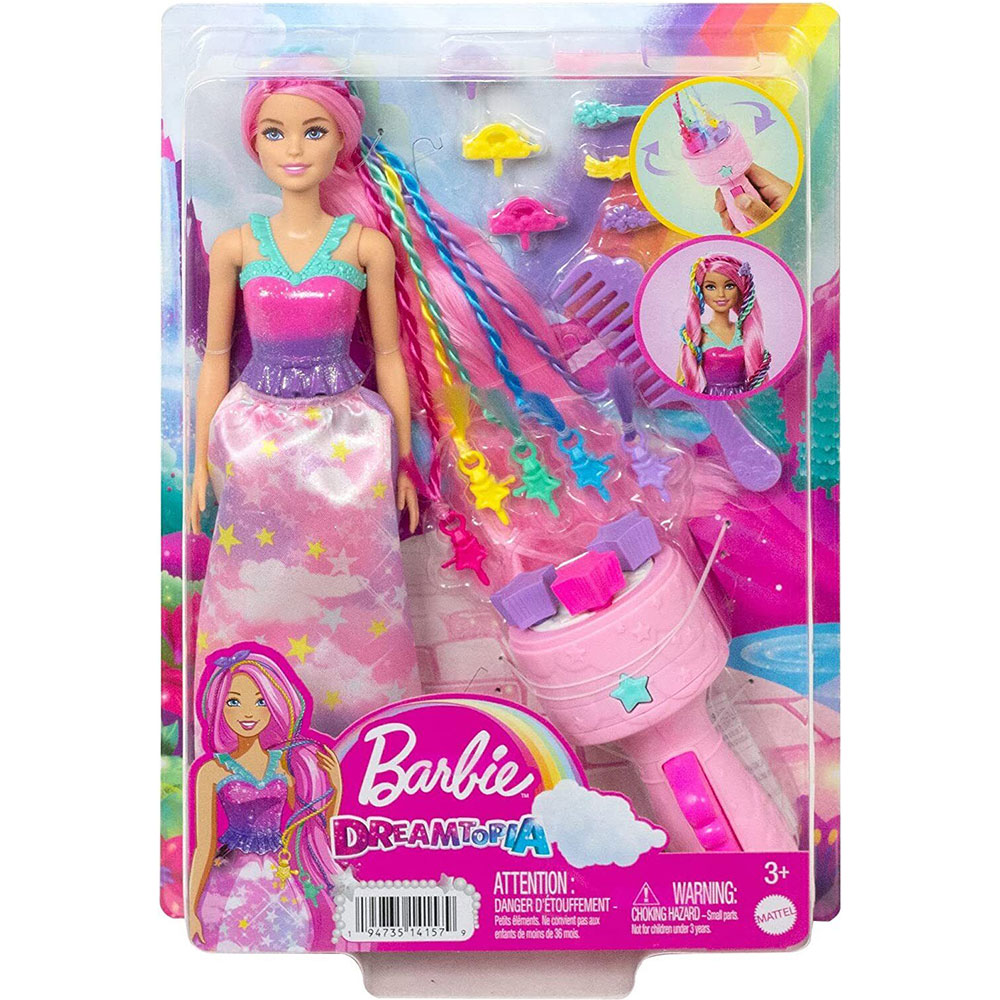 MATTEL Barbie 芭比夢托邦轉轉髮型遊戲組 (MBB14157)