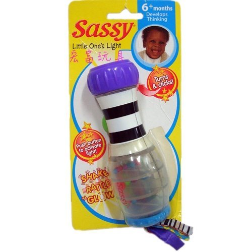 美國Sassy系列 吊掛式寶寶的小手電筒 (也可當手搖鈴 )