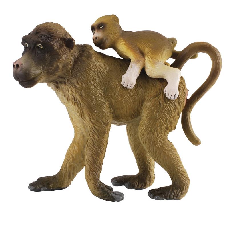 《 COLLECTA 》英國 Procon 動物模型 狒狒母子
