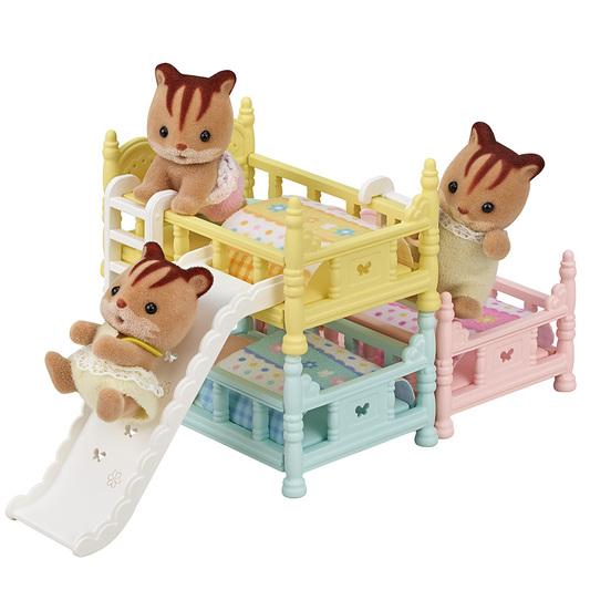 森林家族 - 嬰兒三層床組【娃娃需另購】