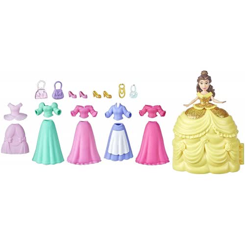 HASBRO 迪士尼迷你公主 SS貝兒公主+服飾配件組 (HF0376)