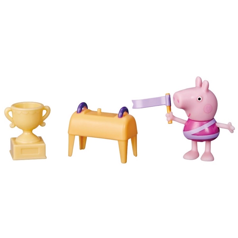 孩之寶 Peppa Pig 粉紅豬小妹 角色主題配件組 (體操) (HF3644)【特價品】