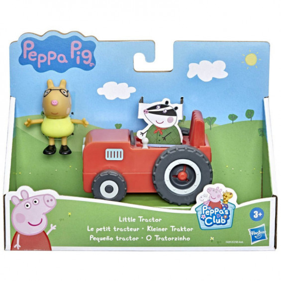 孩之寶 Peppa Pig 粉紅豬小妹 3吋公仔交通工具組 拖拉機 (HF2185)