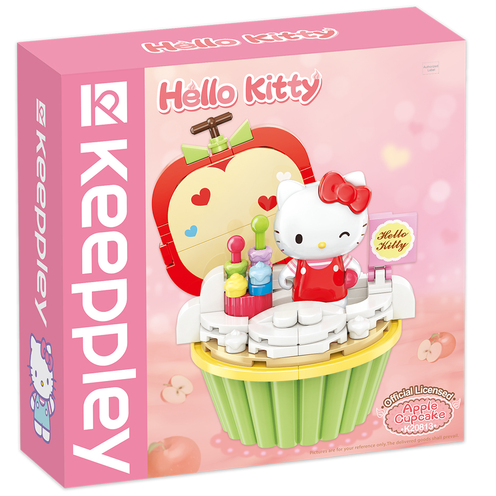 QMAN 積木 三麗鷗 杯子蛋糕系列 Hello Kitty