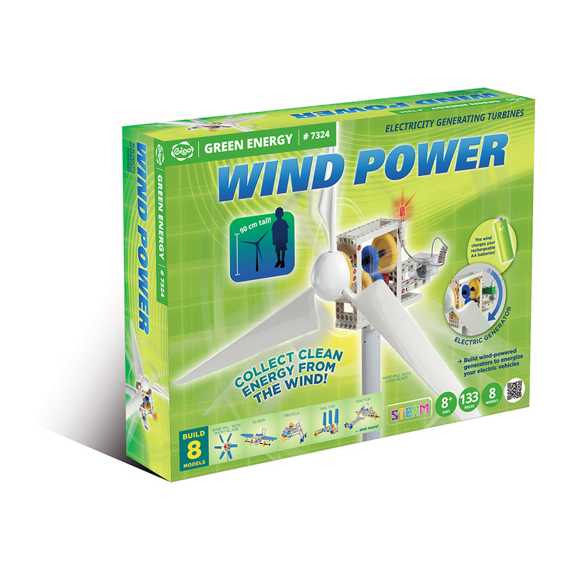 智高 Gigo 科學遊戲 綠色能源 風力發電實驗組 #7324-CN 【未附充電電池】