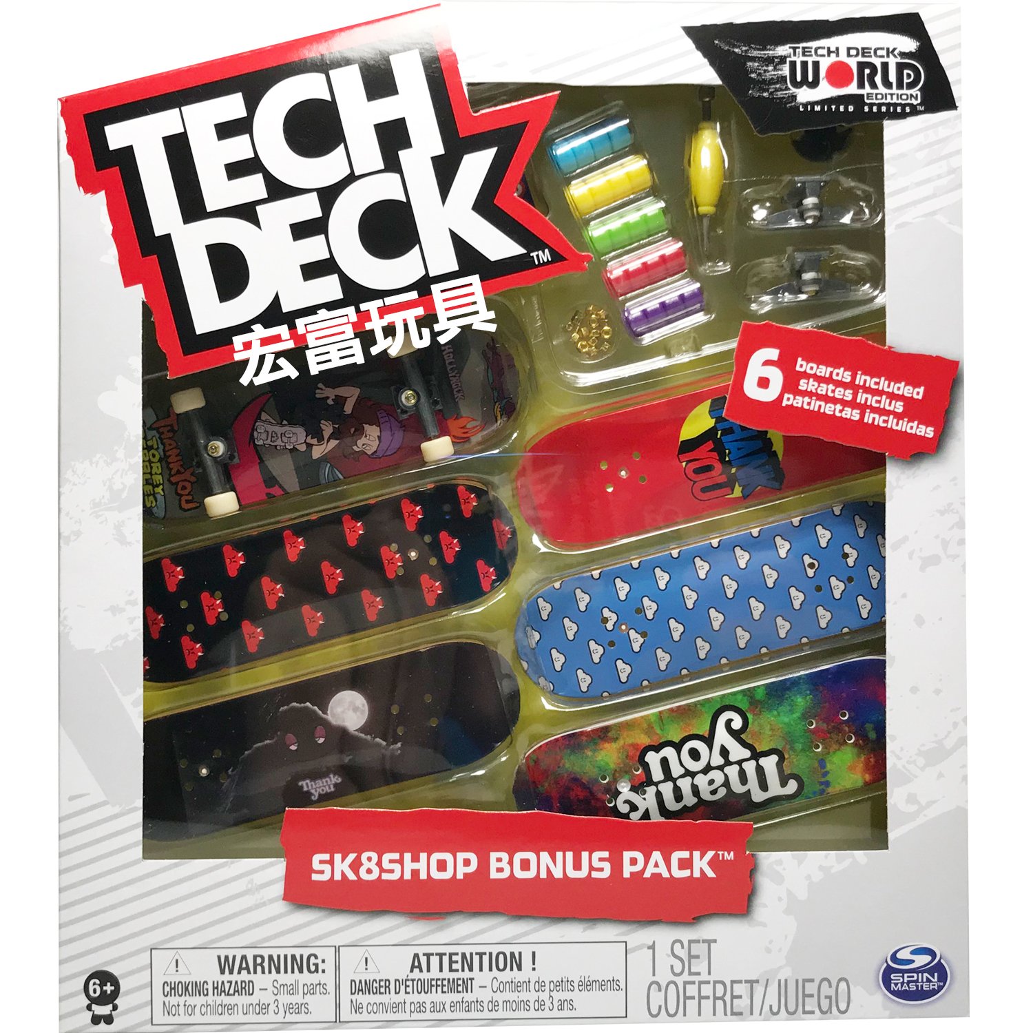 Tech Deck 手指板六入組