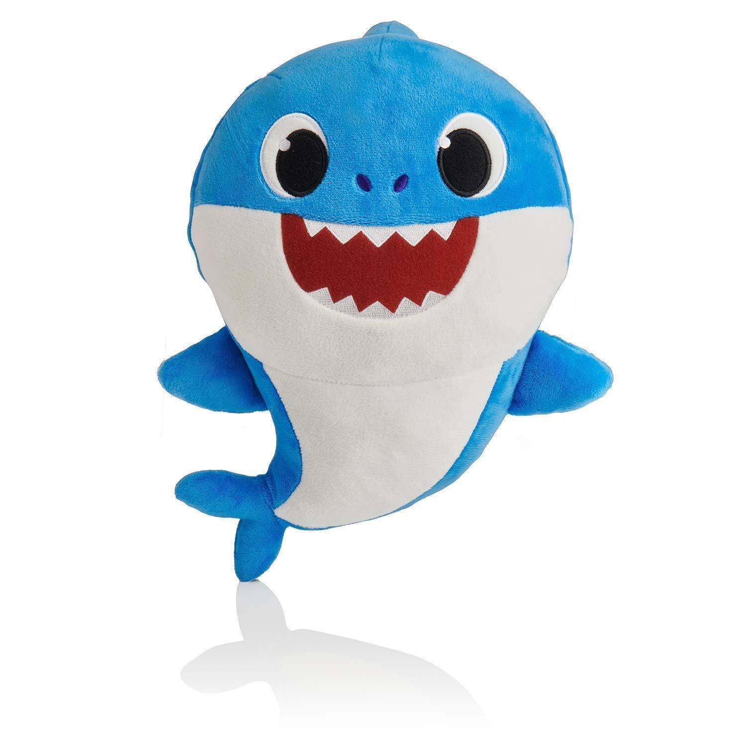 Pinkfong Baby Shark 碰碰狐 鯊魚家族 鯊魚寶寶 發聲絨毛娃娃 FATHER 藍