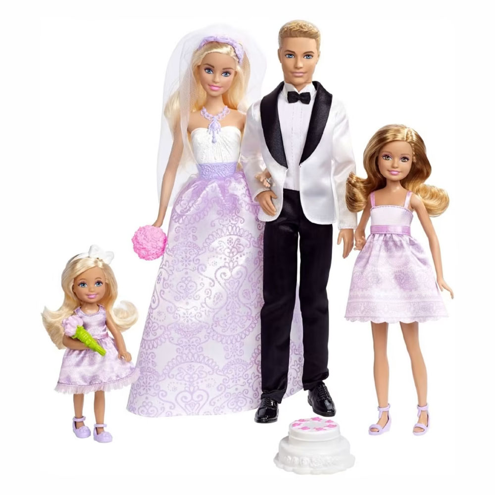 【限宅配】MATTEL Barbie 芭比娃娃 芭比與肯尼婚禮組合