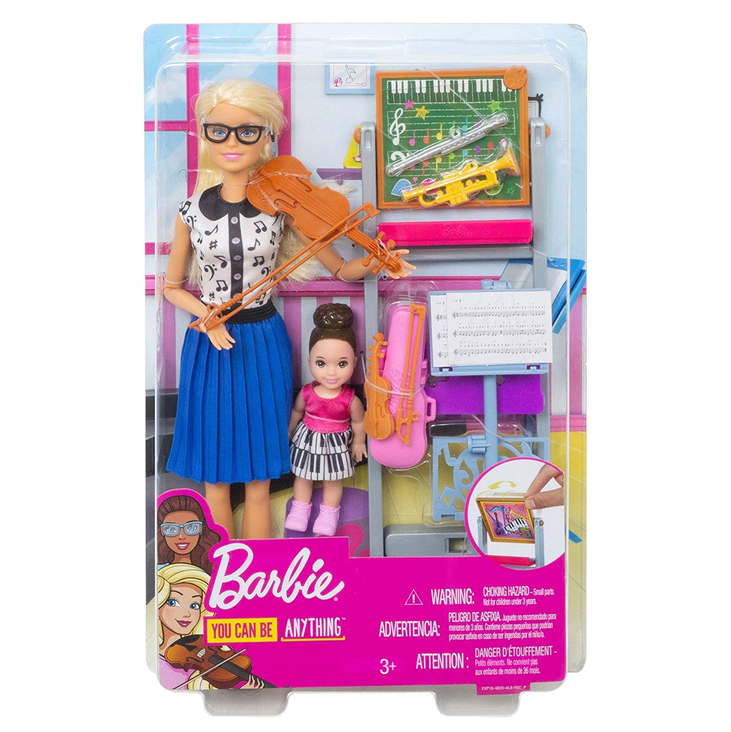 MATTEL Barbie 芭比娃娃 芭比音樂老師遊戲組