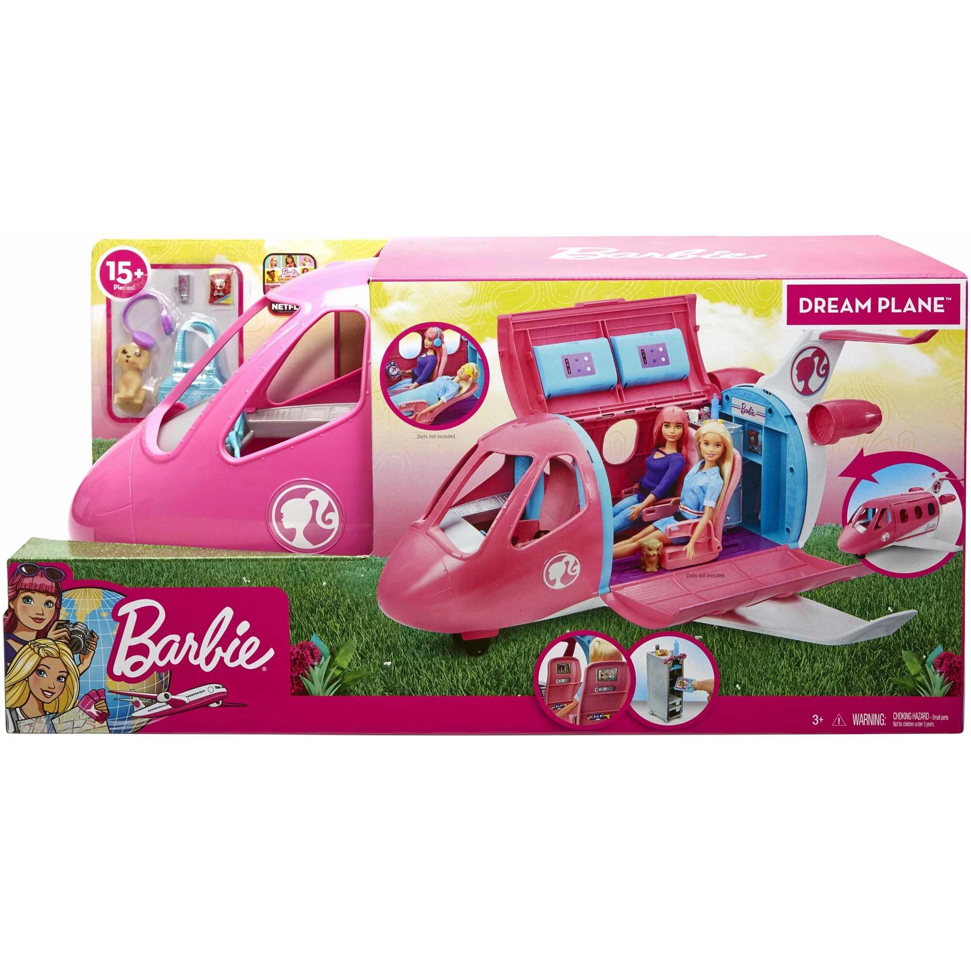MATTEL Barbie 芭比娃娃 芭比飛機遊戲組