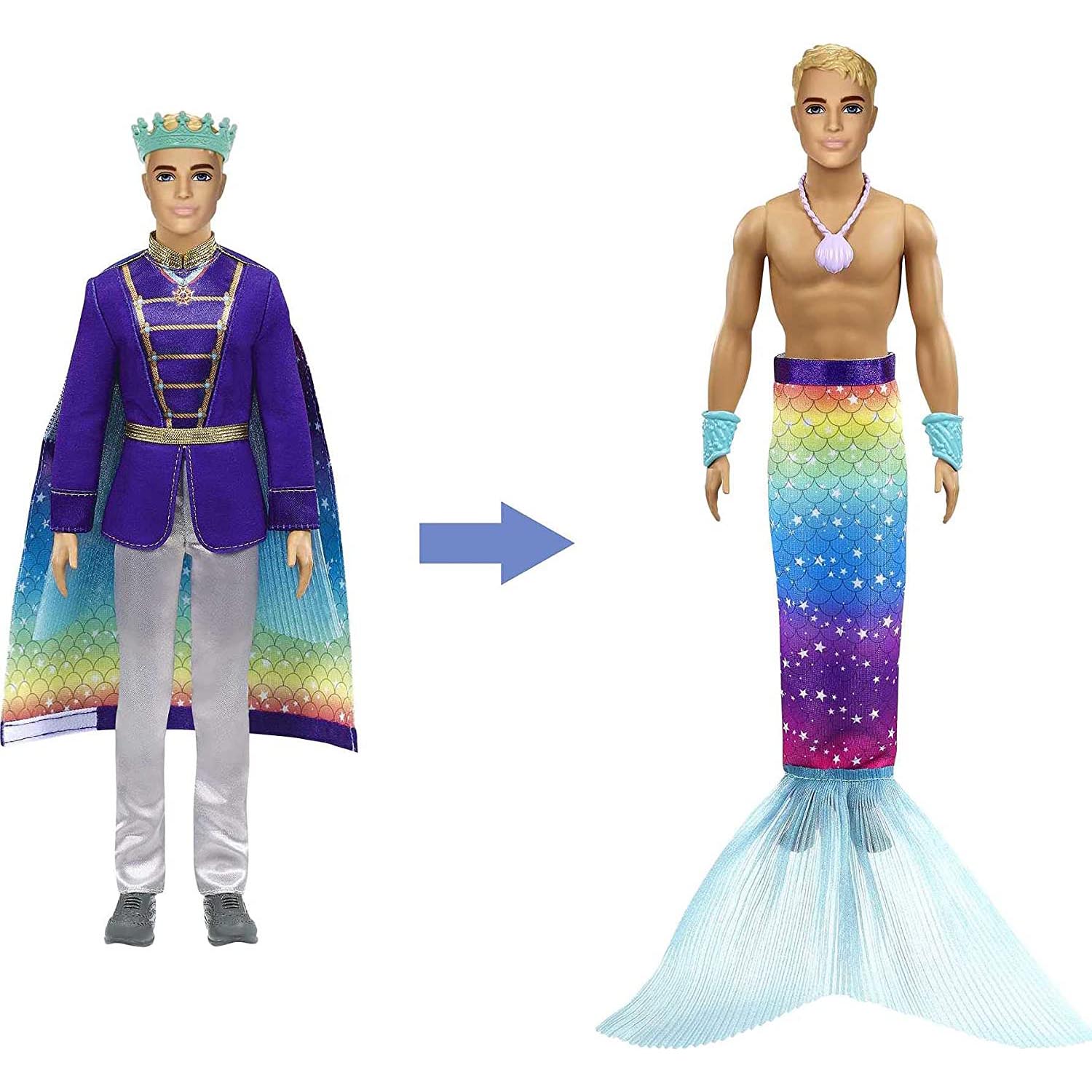 MATTEL Barbie 芭比娃娃 芭比夢托邦時尚可轉造型系列 王子 (MBB91395)