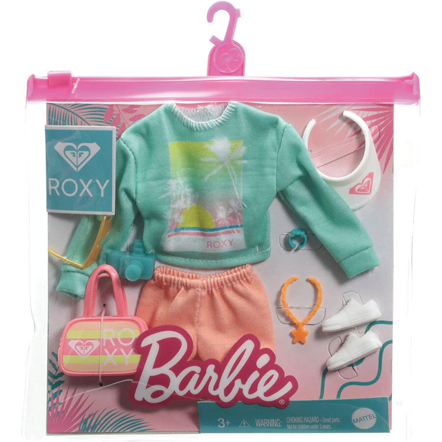 MATTEL Barbie 芭比娃娃 芭比授權時尚服飾 綠上衣 【特價品】