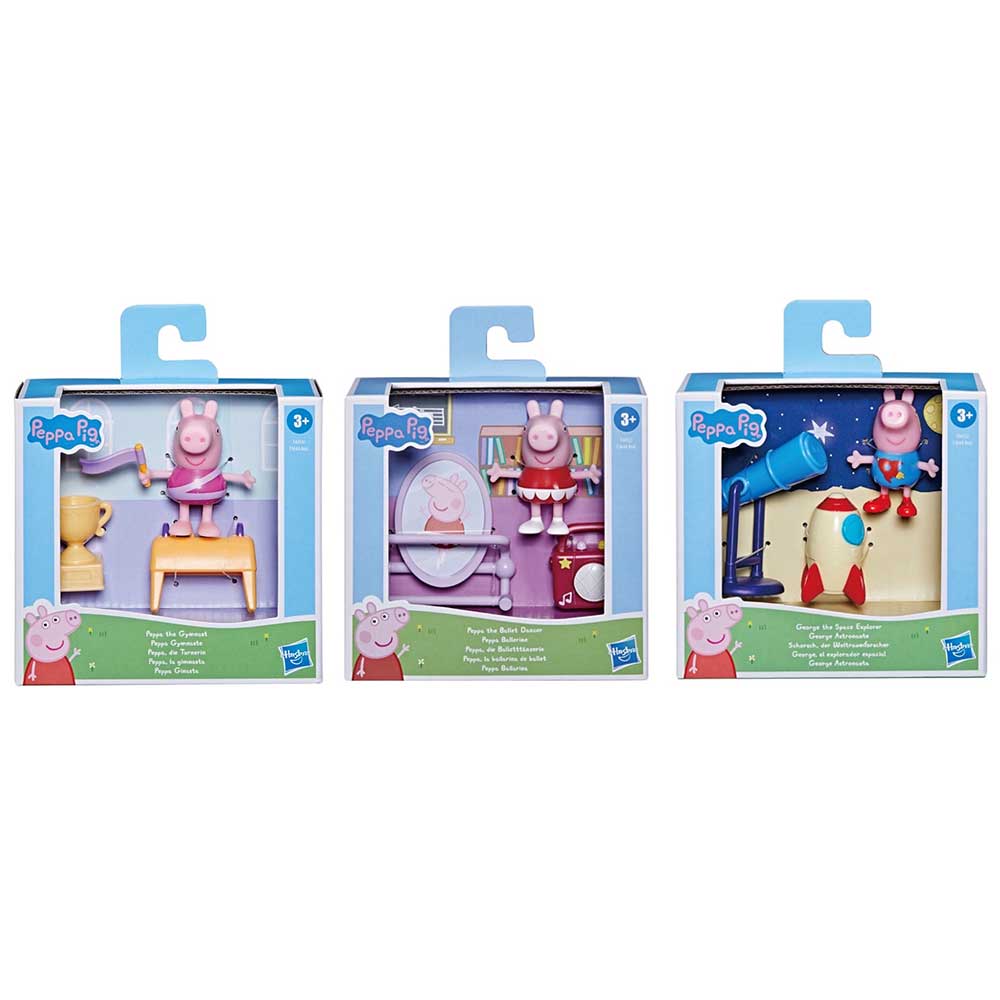 孩之寶 Peppa Pig 粉紅豬小妹 角色主題配件組 (三款一組不拆售) (HF3644)【特價品】