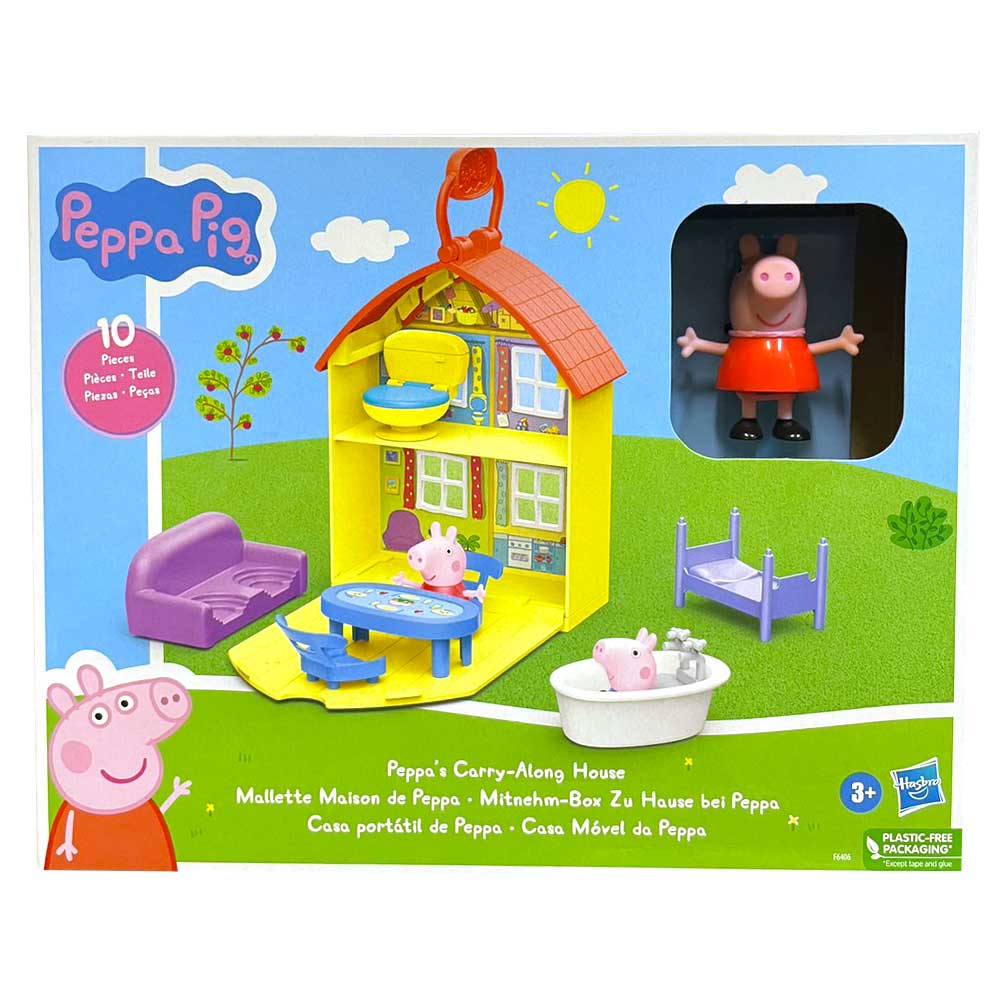 孩之寶 Peppa Pig 粉紅豬小妹 佩佩的家手提遊戲組 (HF6406-5L00)